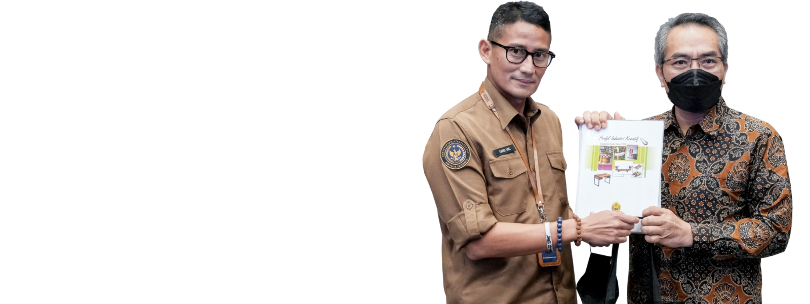 Sandiaga Uno dan Abdul Halim Muslih